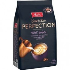 Melitta Barista Perfection 100% Indien, Ganze Kaffee-Bohnen 750g, ungemahlen, Single-Origin-Kaffee, Arabica-Robusta-Blend, langsame Trommelröstung, Espresso, Stärke 5