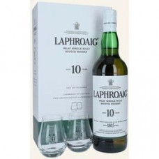 Laphroaig 10 Years Old Islay Single Malt Scotch 40% vol 0,7 l Geschenkset